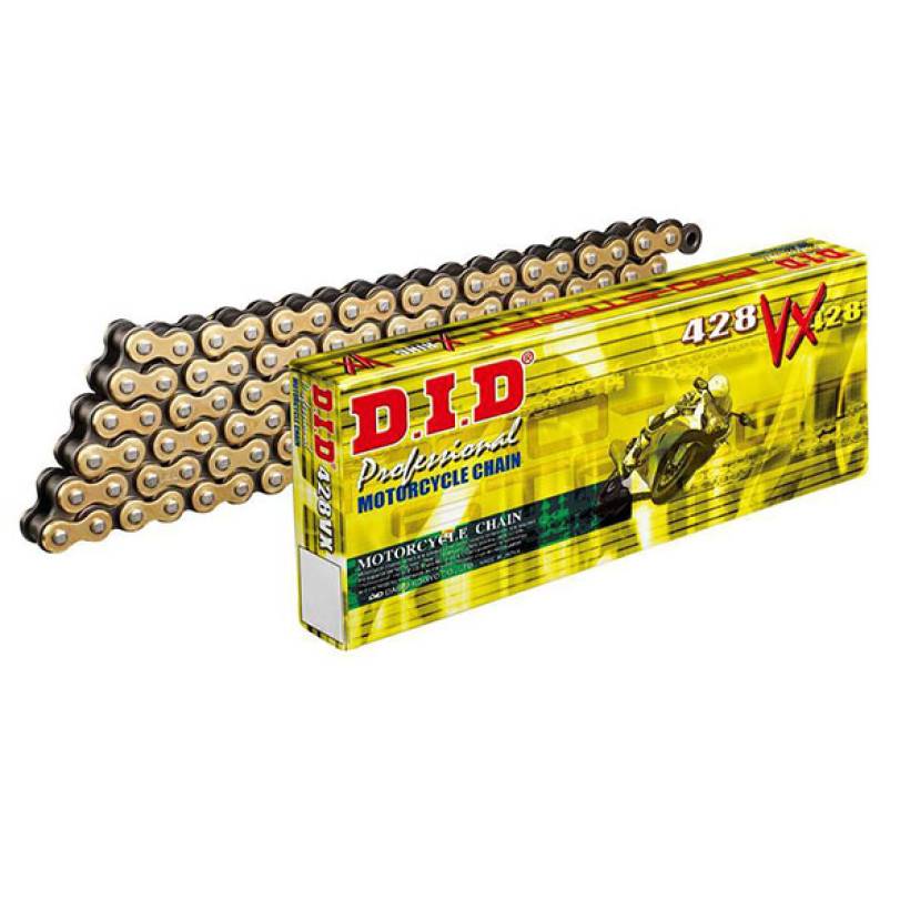 Цепь DID 428VX G&B X-Ring золотая 104