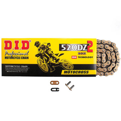 Цепь DID 520DZ2 золотая 130