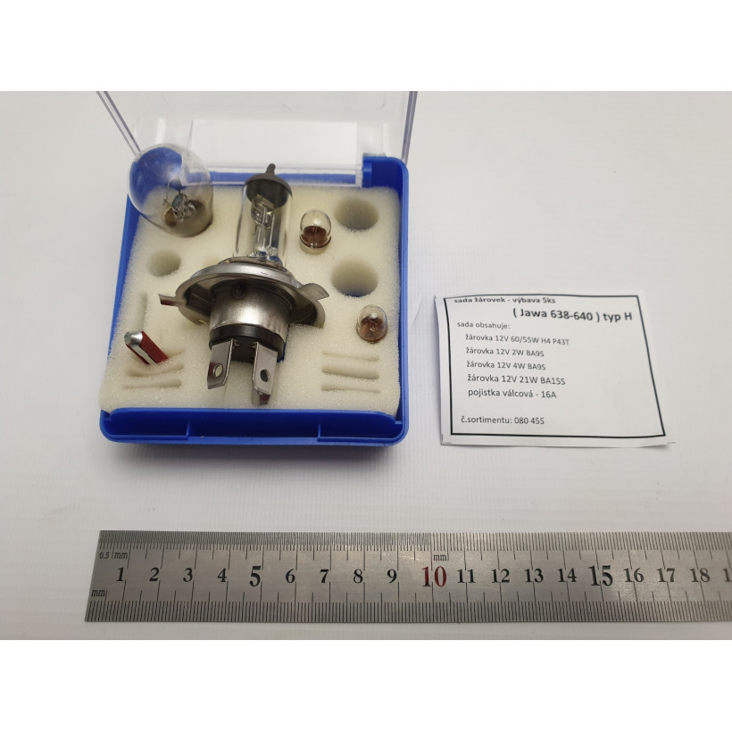 Ремонтный набор ламп 12V H4  JAWA 638