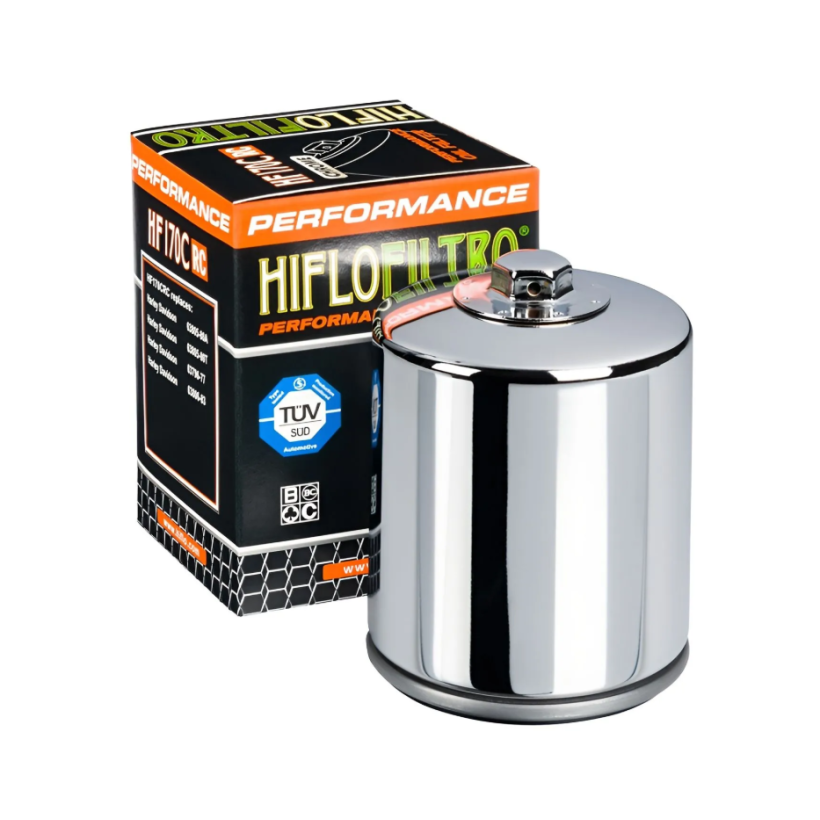 Фильтр масляный Hiflo HF170 Chrome Harley Davidson